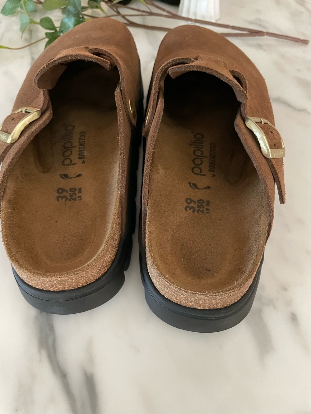 Birkenstock Papillio Chunky Boston Clog Brown Dark Tea size 8 - 8.5 - Picture 6 of 10